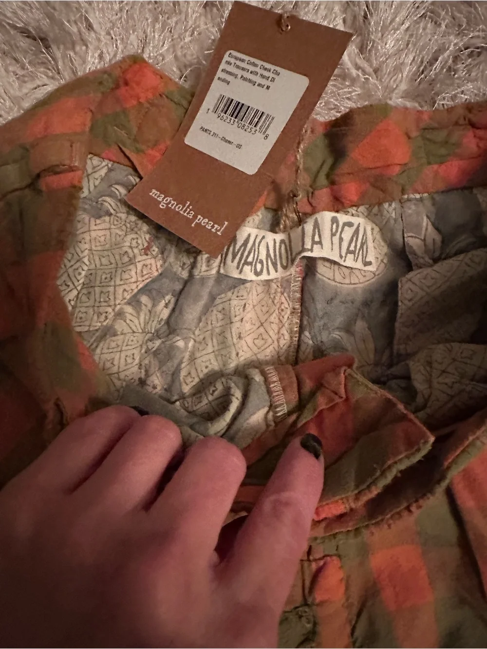 NWT Magnolia Pearl Check Charmie Trousers - Picture 6 of 11